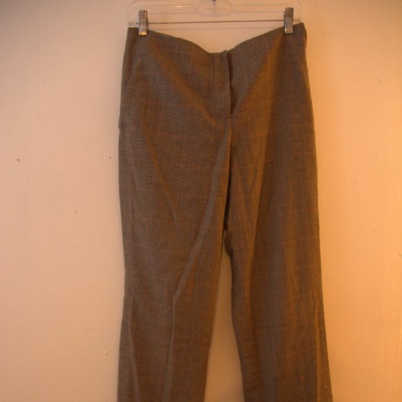 Louis Vuitton Women's 100% Wool Brown Twill Woven Wide-Leg Dress Pants/Trousers - Picture 7 of 7